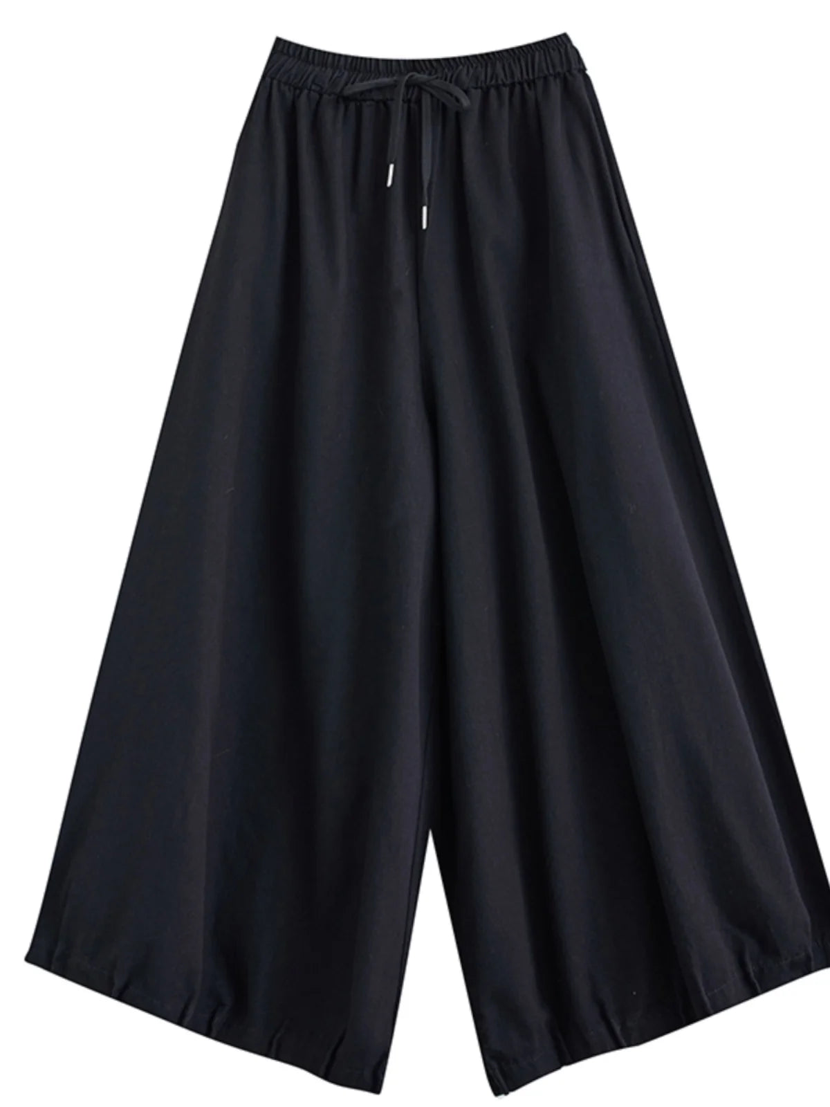 Summer Washed High Waist Wide Leg Jeans Slimming Lantern Pants Casual Trousers Skirts for plus Size Women Thin Cotton Polyest...