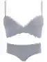 YUQI Small Bust Seamless Bra Set |Extra Padded Lift Enhancer for Flat Chest, Anti-Sagging Support T-Shirt Bra & Panties bralette