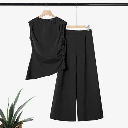 ZANZEA Fashion Summer 2 Pieces Sets Sleeveless Tanks Tops Pant Sets Women Elegant Solid OL Work Outfit Tracksuit Streetwear 2026