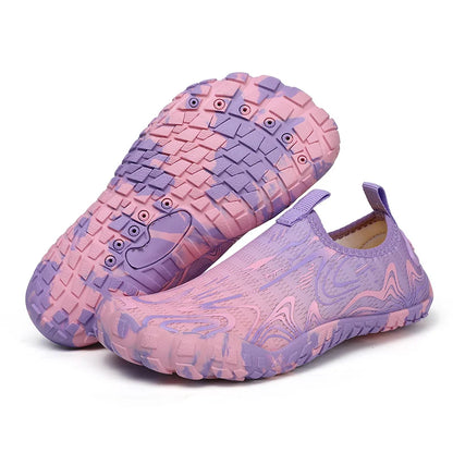 Boys Girls Aqua Shoes Kids Quick Drying Sneakers Drainage Design Hiking Wading Water Shoes Children Mesh Swimming Beach Barefoot
