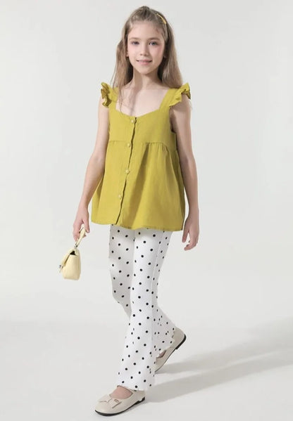 Girls' Flared Pants 2026 Summer Lightweight Korean Style Long Pants Outerwear Stylish Kids' Pants