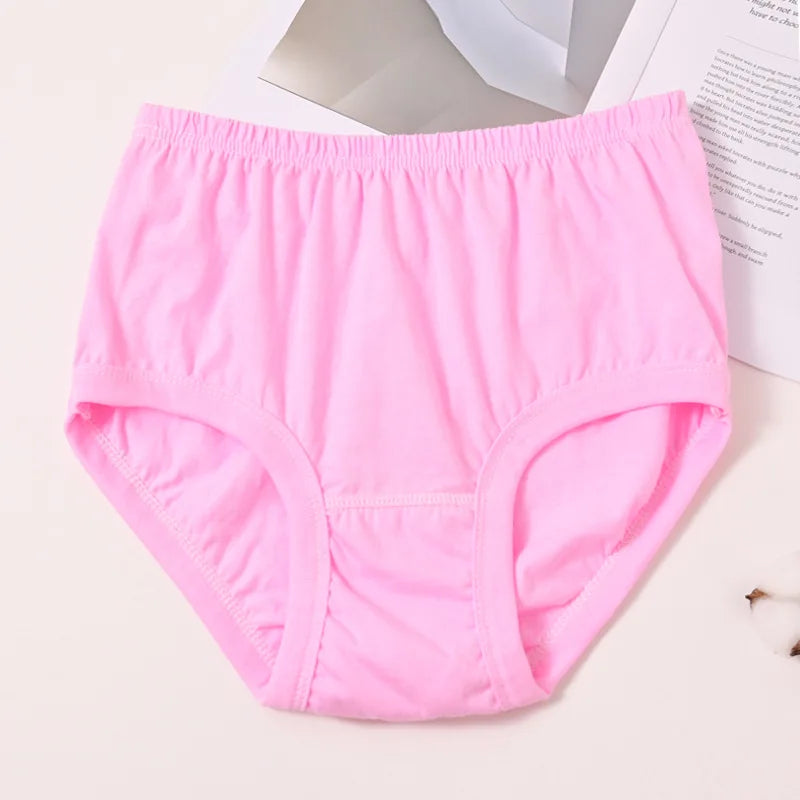 1pcs Pure Cotton Women Panties Large Size High Waist Underwear Briefs Mother Breathable Comfort Panty Plus Size Female Lingeries