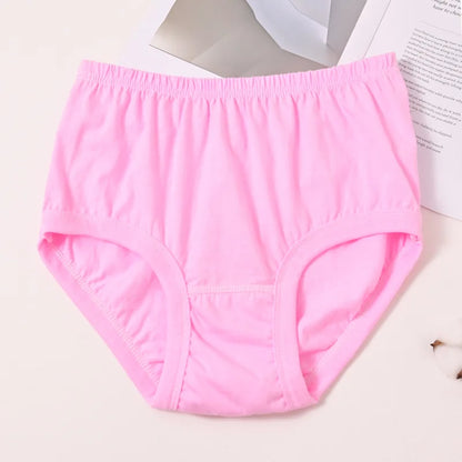 1pcs Pure Cotton Women Panties Large Size High Waist Underwear Briefs Mother Breathable Comfort Panty Plus Size Female Lingeries