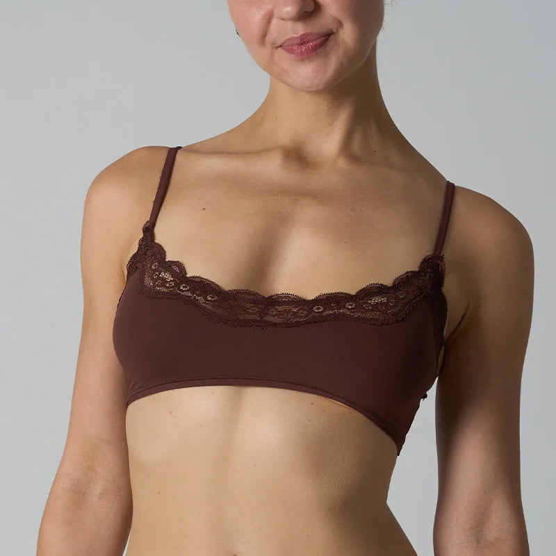 Solid Lace Thin Underwear Sets Women Slim Lift Comfortable Minimalist Without Steel Ring Bra Suit Sweet Y2K Sport Bras and Panty