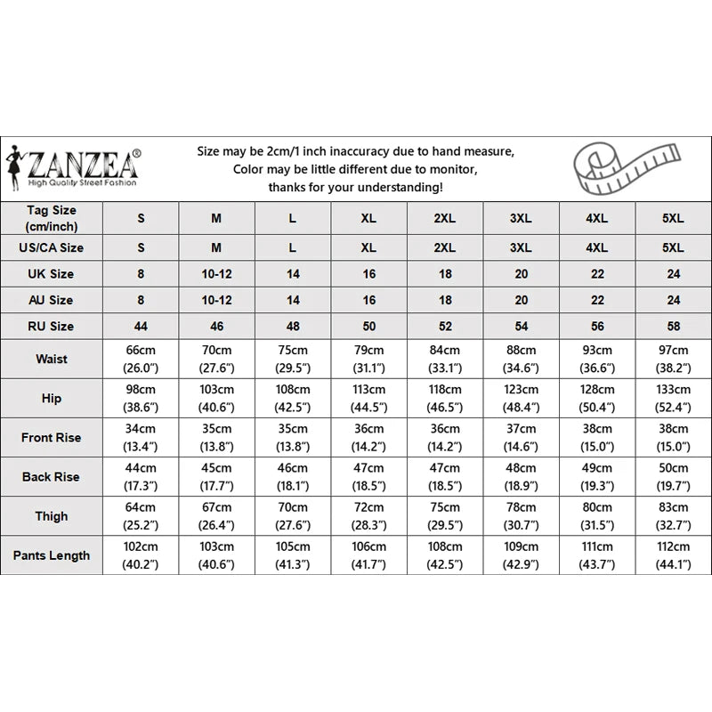 ZANZEA Fashion Lace Patchwork Women Pants Wide Leg Pants Long Trousers Summer Autumn Bottoms S-3XL Streetwear