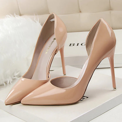BIGTREE Shoes 2026 Women Pumps Patent Leather High Heels Stiletto Sexy Party Shoes OL Career Women Heels Office Shoes 12 Colors