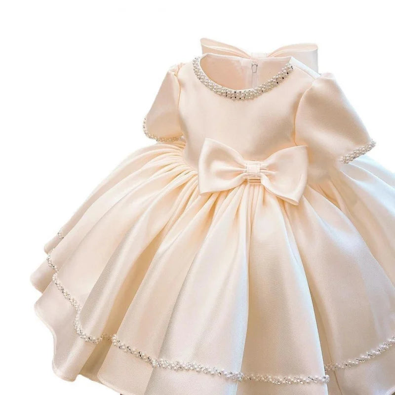 Girls New Flower Girl Wedding Dress-Year-Old Baby Birthday Party Vestidos Princess Dress