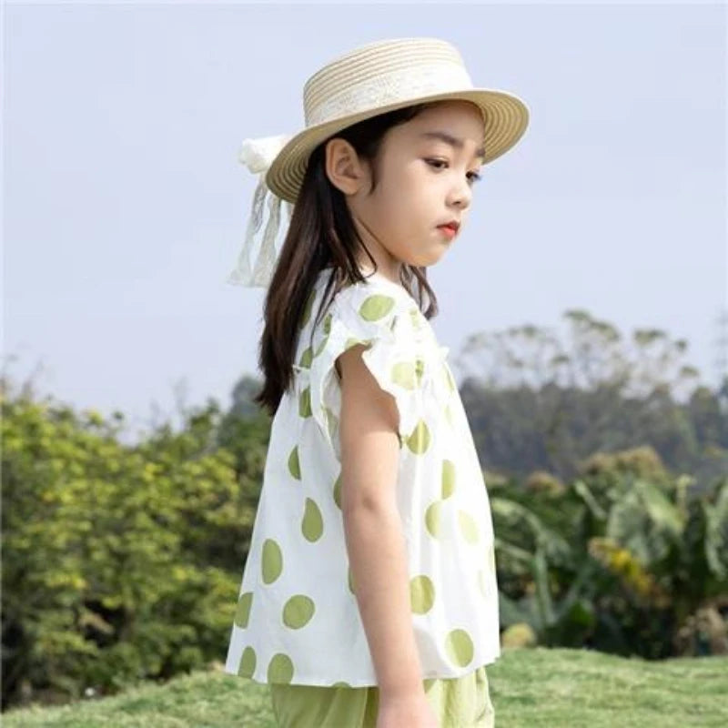 Children's Clothing 7 To 12 Years Child Summer Set 4 Girl Clothes Sets Kids Girls Teenagers T-shirt 10 Old Top Bottom 8 14 Year