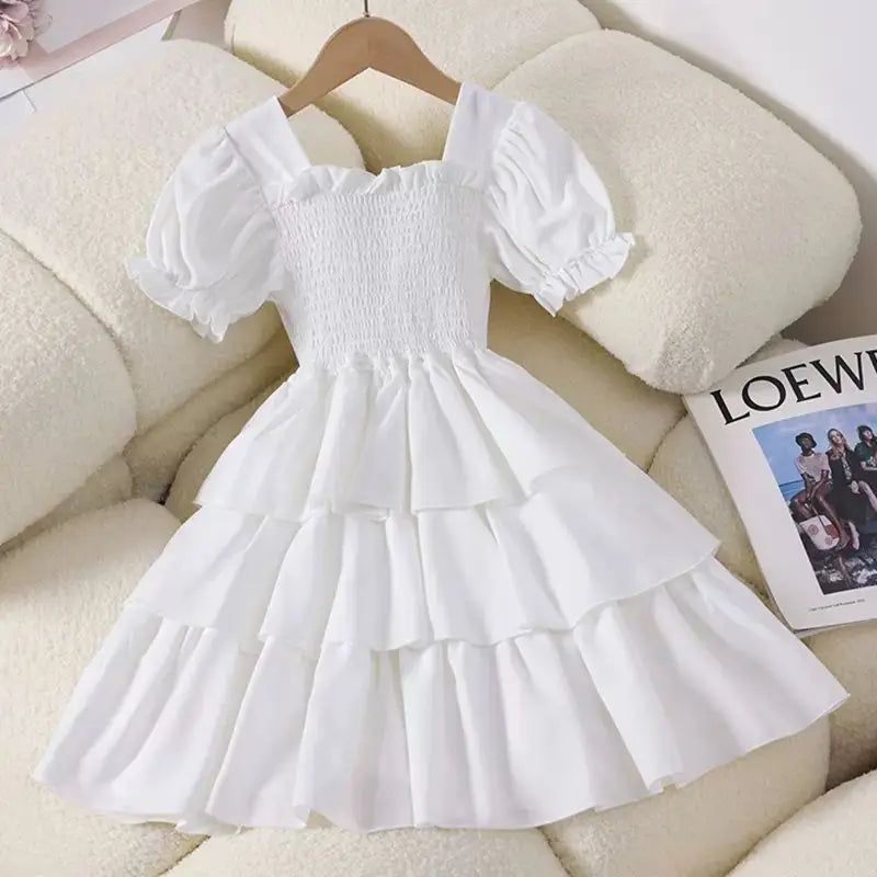 Girls Dress Summer Princess 2026 Casual Kids Dress Birthday Ball Part Gift Children Princess Dresses Vestido Teen 6 8 10 12 14 Y