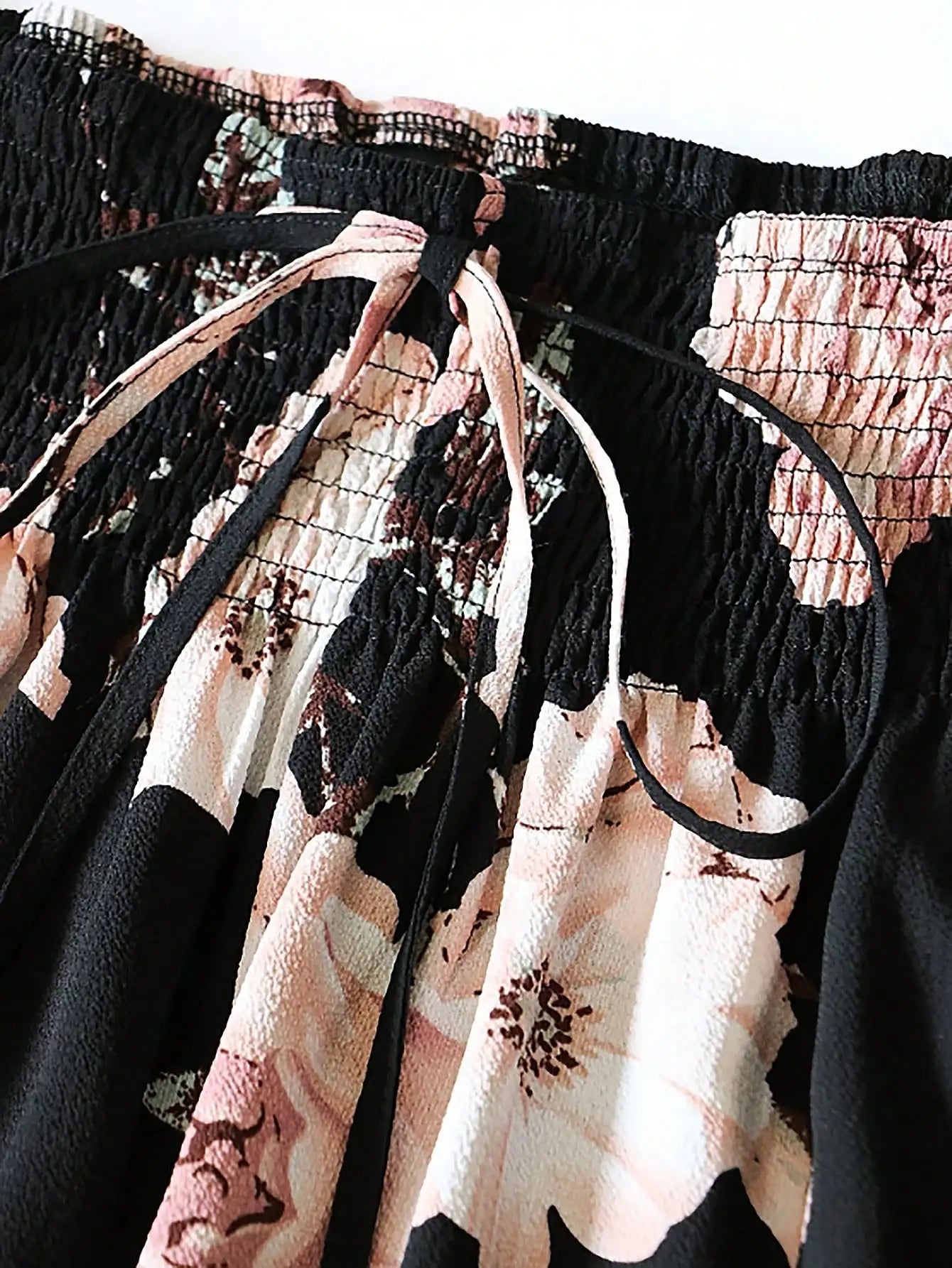 2026 Spring and Summer Coded Trousers, Plant and Flower Patterns, Casual Loose and Fashionable Bottoms for Women