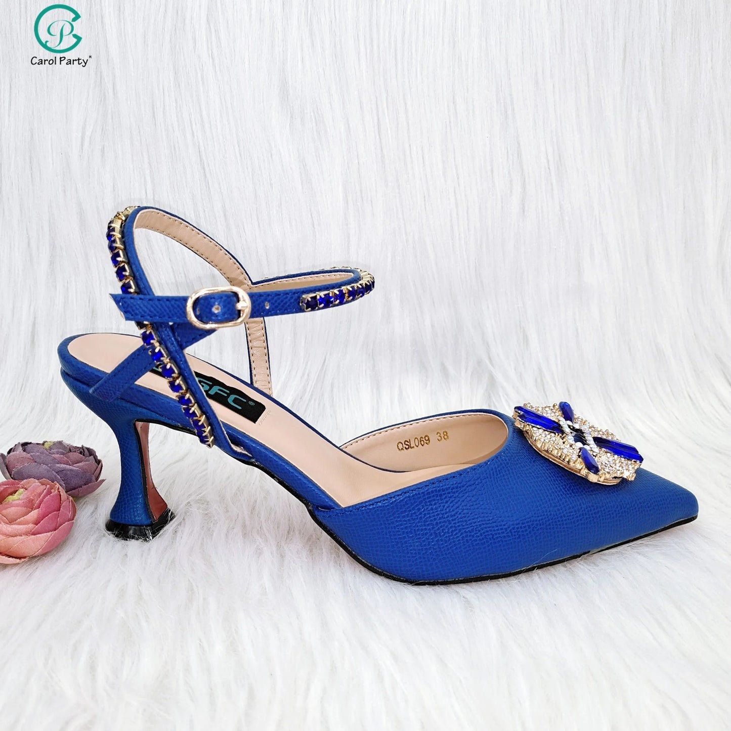 QSGFC New Luxury Women's Shoes Comfortable SS Class High Heels Bag in Spring, Summer, and Autumn