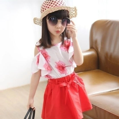 Children's Sets 8 To 14 Year Old Girls Clothes Outdoor Kids Girl 12 Years Fashion Letters Summer Luxury From 13 Child Girl's Set