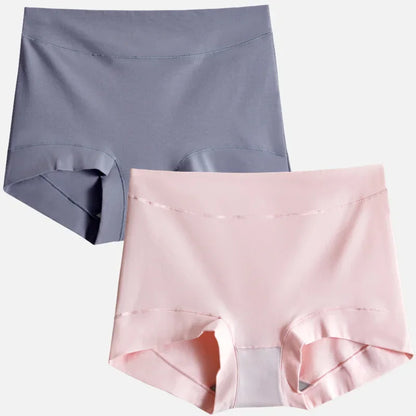 2pcs Women Cotton Panties High-Rise Plus Size M-4XL Female Underwear Boxers Shorts Comfort Underpants Sexy Intimates Lingerie