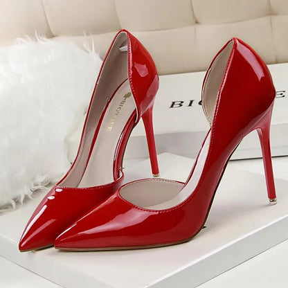 BIGTREE Shoes 2026 Women Pumps Patent Leather High Heels Stiletto Sexy Party Shoes OL Career Women Heels Office Shoes 12 Colors
