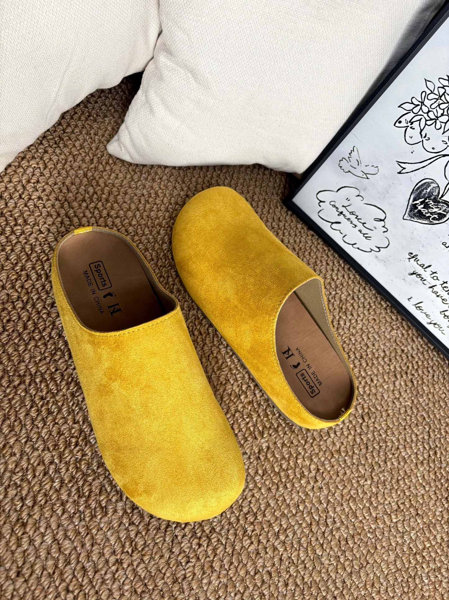 Spring Energy Boken Clogs for Women Closed Toe Thick Sole Memory Foam Insole Non Slip Lightweight Summer Daily Footwear