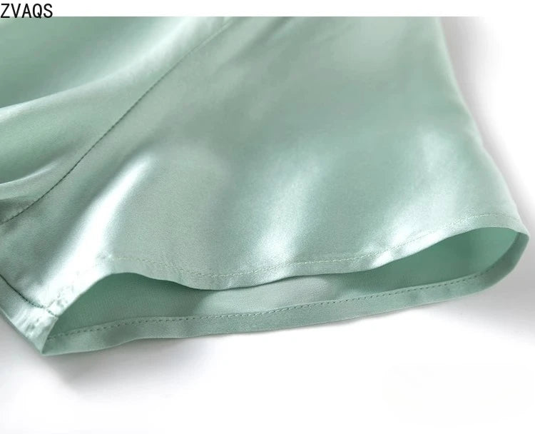 ZVAQS 100% Mulberry Silk T Shirts Woman Elegant Satin T Shirt 27 Colors High Quality Silk Summer Tops 2025 Women Clothing Топ