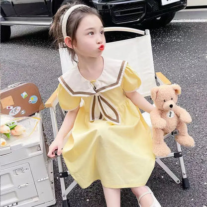 Navy Academy-style Skirt Dresses for Kids Girls 8 Years Girl Costume Women's Summer Girls' Clothes Children's Dress 12 Luxury 10