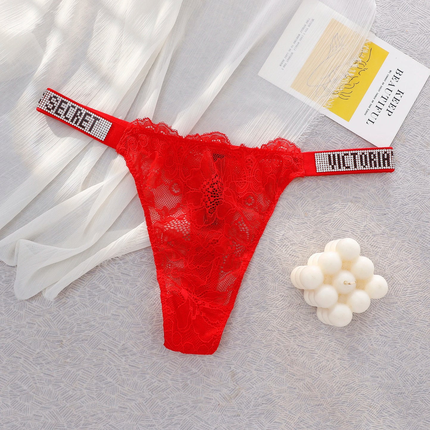 VS Sexy Panties Lingerie Victoria Secret Seamless Lace Thongs For Women Comfortable Breathable High Waist Underwear