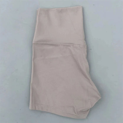 Solid Color Tight Soft Women Fitness Sport Short High Waist Yoga Short Legging Squatting Proof Comprehensive Training Athletic