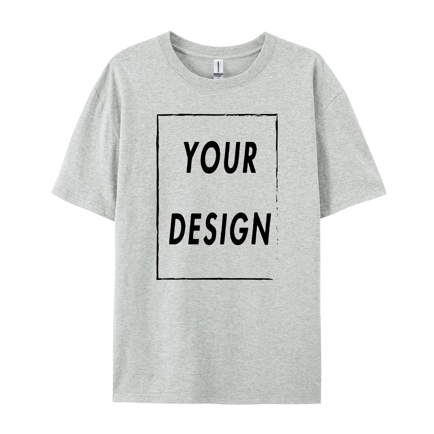 180g Custom Women Men Customised Printed 100% Cotton Short Sleeve Your Logo Photo Brand Text Tee Personalize Graphic Clothing