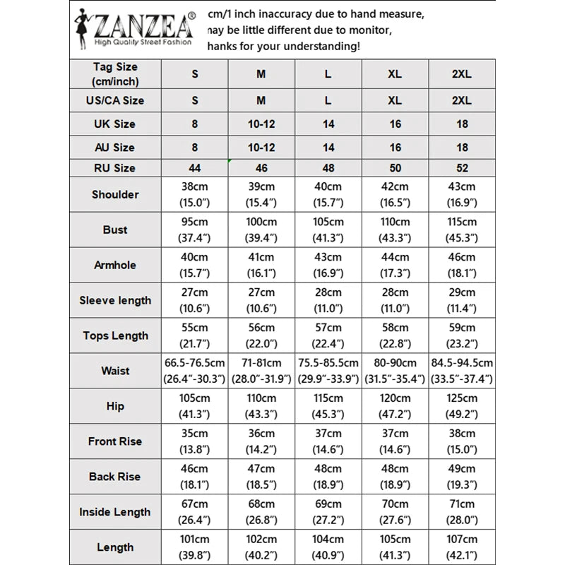 ZANZEA 2026 Women 2 Piece Pant Sets Elegant Striped Short Sleeve Blazer & Wide Leg Pant Suits Office Lady Commute Work Outfits