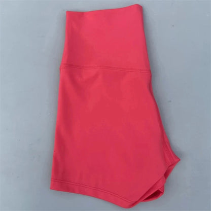 Solid Color Tight Soft Women Fitness Sport Short High Waist Yoga Short Legging Squatting Proof Comprehensive Training Athletic