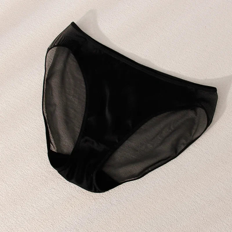 Women's Summer High Quality Mulberry Silk Satin French Solid Thin Smooth Silk 3/4 Cup Underwear Ladies's Bra