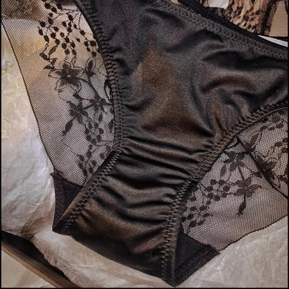 Summer New French Lace T-Shirt Bra Set Wirefree Lift & Support Small Bust Gathering Anti-Sagging Large Cups, Slimming Look