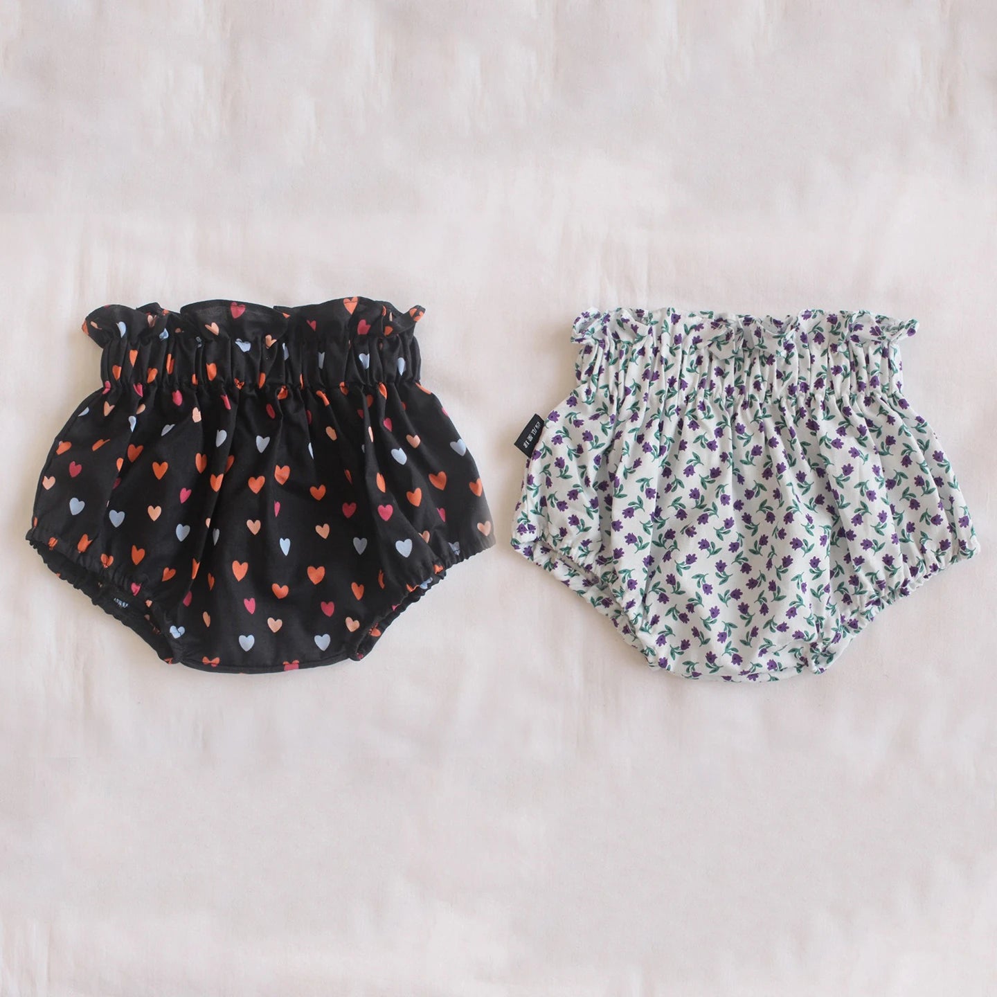 Ircomll 2pcs Summer Toddler Baby Girl Shorts Cotton Linen Floral Breathable Lounge Kids Pants Children Loose PP Pants Shorts