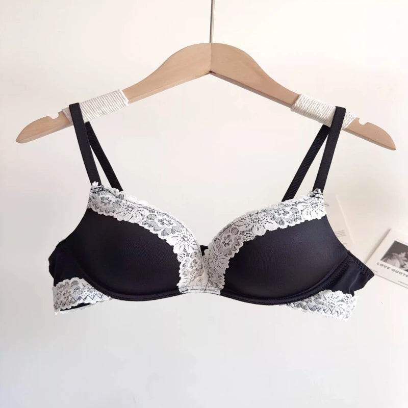 Sexy Leopard Print Lingerie Set For Women, Wirefree Seamless Push Up Lace Bra, Alluring Enhancing Comfort Daily Intimates
