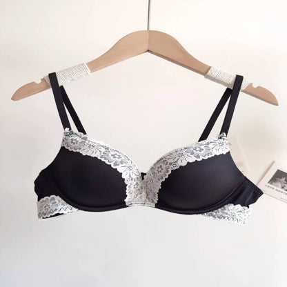 Sexy Leopard Print Lingerie Set For Women, Wirefree Seamless Push Up Lace Bra, Alluring Enhancing Comfort Daily Intimates