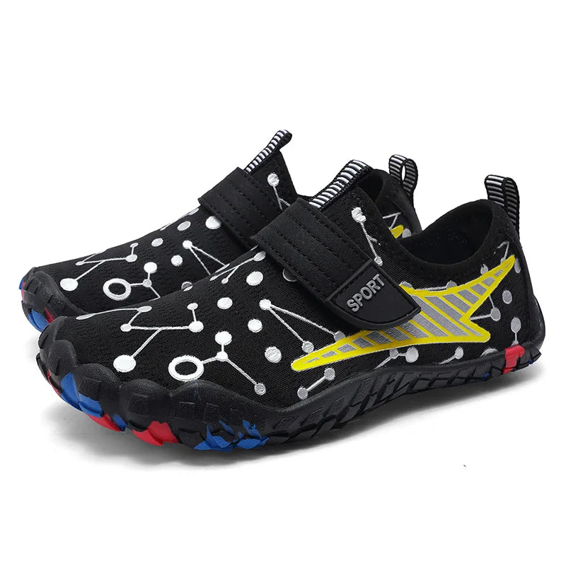 Children Beach Aqua Shoes Boy Girl Barefoot Water Shoes Quick-Dry Drainage Diving Swim Sandals Kids Fishing Surf Wading Sneakers