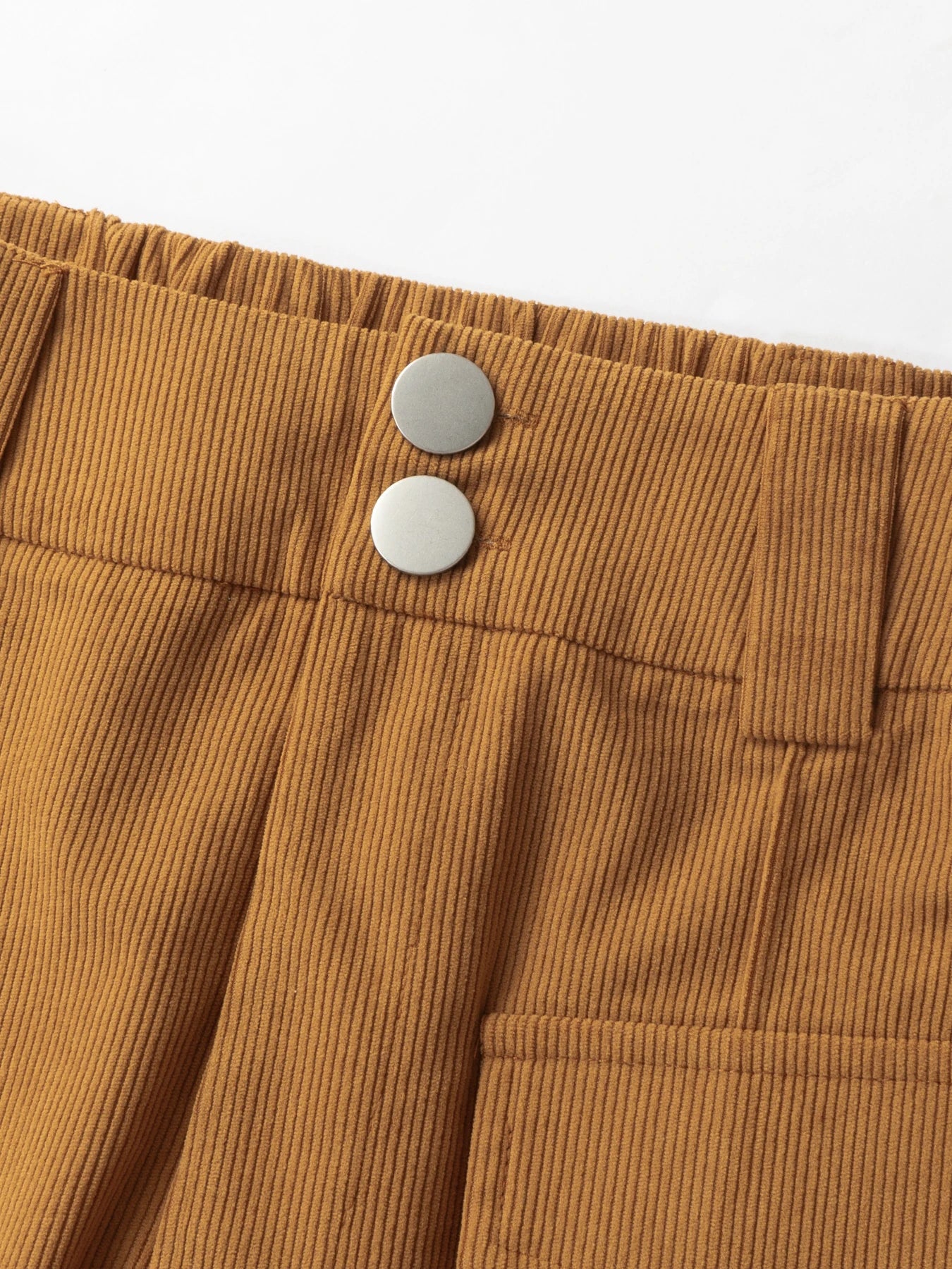Women's High Waist Corduroy Wide Leg Pants Casual Loose Fit Trousers with Pockets Streetwear