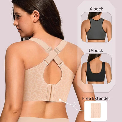 Jelly Bras For Women Plus Size Minimizer Soft Wireless Push Up Bra Full Coverage Supportive Bralette Hide Back Fat T Shirt Bras