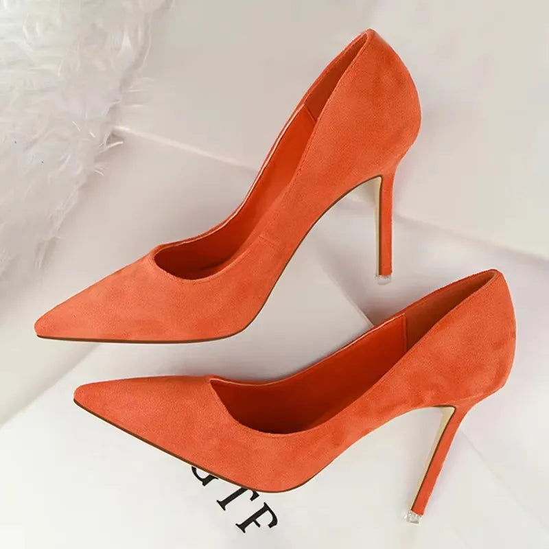 BIGTREE Shoes Women Pumps Fashion High Heels For Women Shoes Casual Pointed Toe Women Heels Stiletto Ladies Chaussures Femme