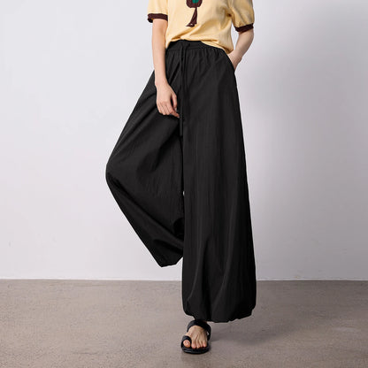 TOYOUTH Women's Wrinkle-Resistant Wide Leg Pants 2026 Summer New Straight Cut Bud Trousers, Travel Friendly