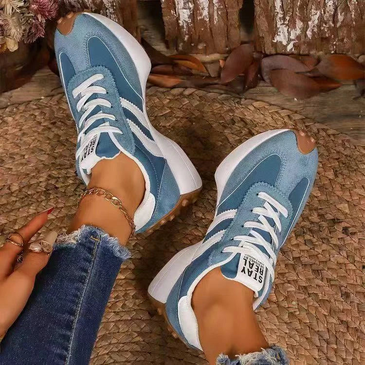 Womens Sneakers Mesh Breathable Walking Shoes Fashion Chunky Platform Sneakers Retro Jogging Footwear Ladies Casual Sports 2026