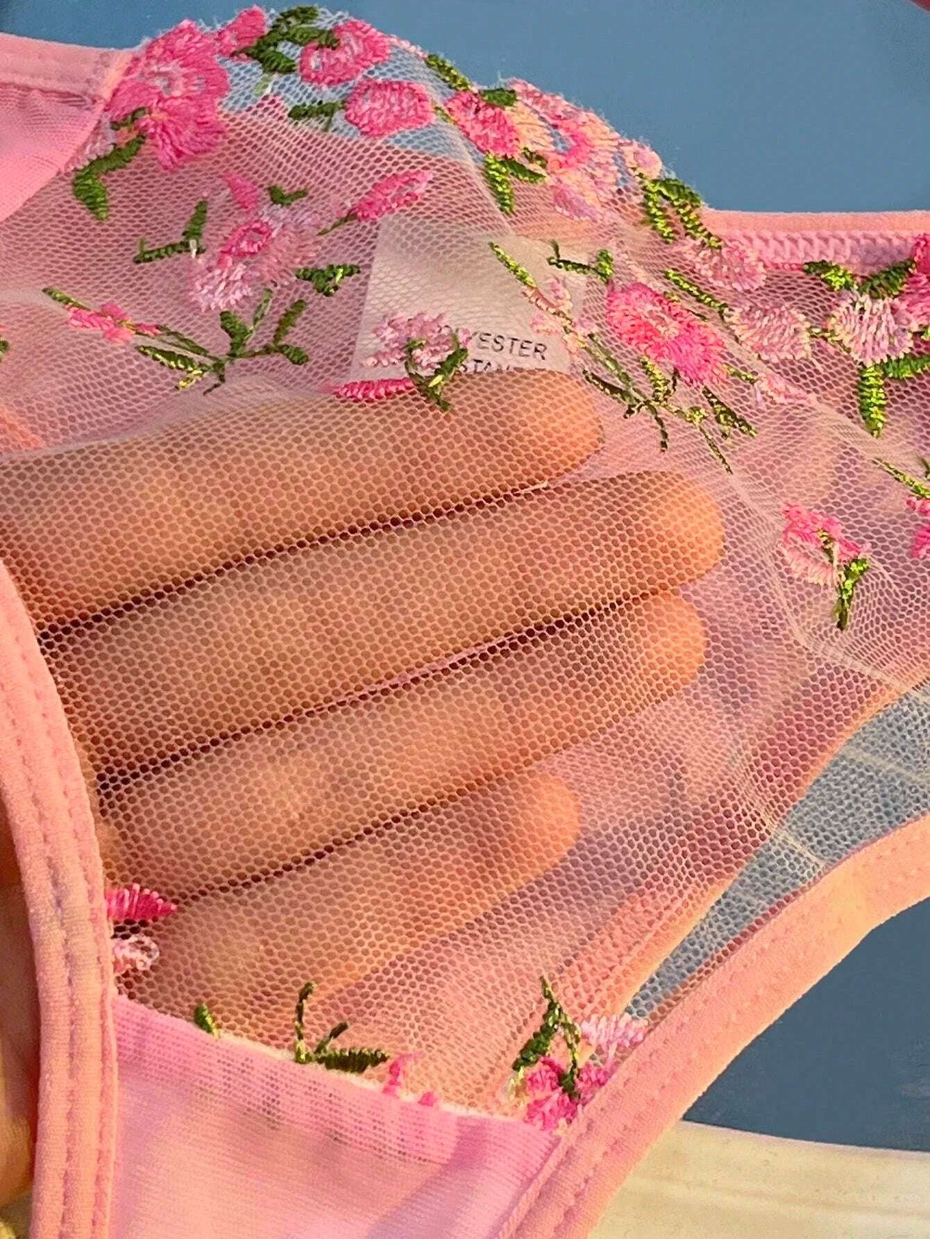 Sweety Women Floral Embroidery Bra And Briefs Set Hollow Sleepwear Underwear Ultrathin Lace Transparent Babydoll Cute No-pad Bow