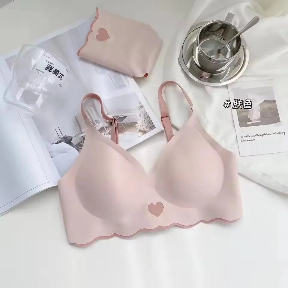 BH Bralette Top Women's Underwear No Steel Ring Pure Desire Comfortable Upper Support Sling Adjustable Beauty Back Bra for Women