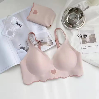 BH Bralette Top Women's Underwear No Steel Ring Pure Desire Comfortable Upper Support Sling Adjustable Beauty Back Bra for Women