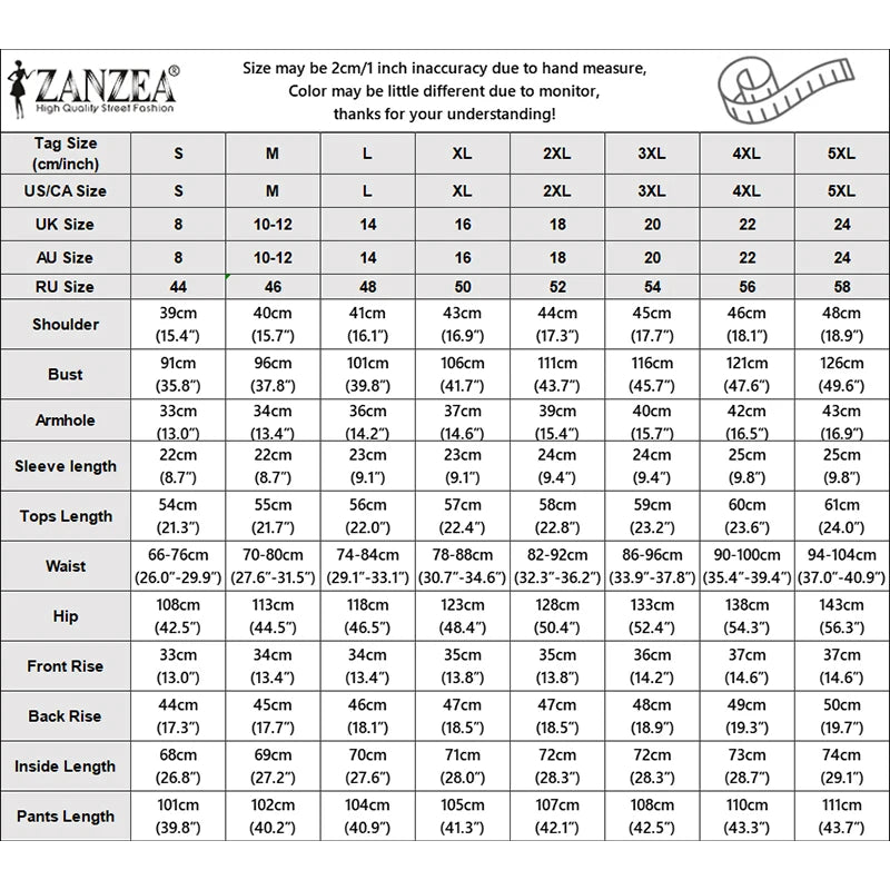 ZANZEA Women's Elegant OL Pant Sets Asymmetric Front Short Sleeve Tops & Wide Leg Pants 2 Pieces Sets Outfit Woman Trouser Suits