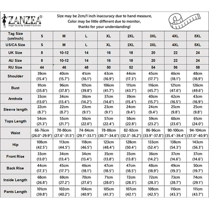 ZANZEA Women's Elegant OL Pant Sets Asymmetric Front Short Sleeve Tops & Wide Leg Pants 2 Pieces Sets Outfit Woman Trouser Suits