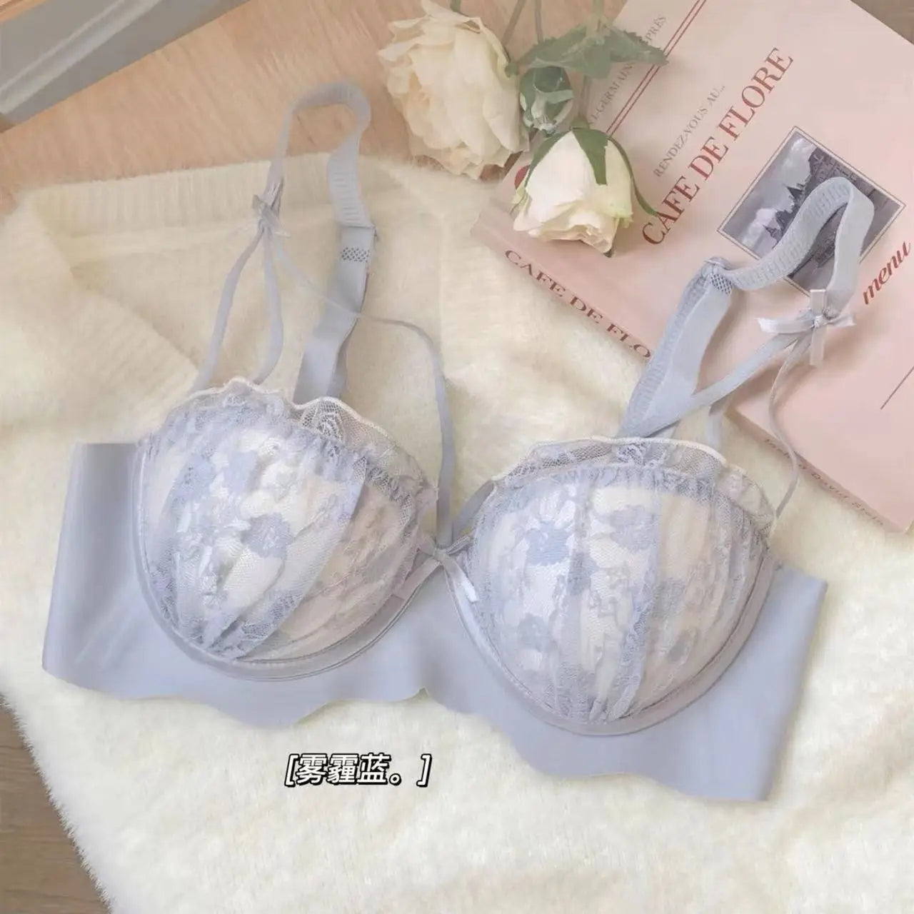 New Sweet and Cute Girl-free Undergarment Women's Comfortable Bra Cover Set