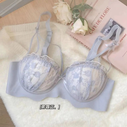 New Sweet and Cute Girl-free Undergarment Women's Comfortable Bra Cover Set