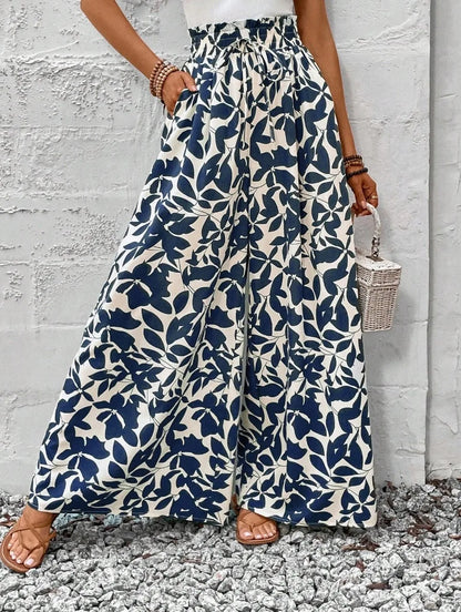 New Style Skirt Waist-length Culottes Women's Summer Long Draped with Large Hem Pants