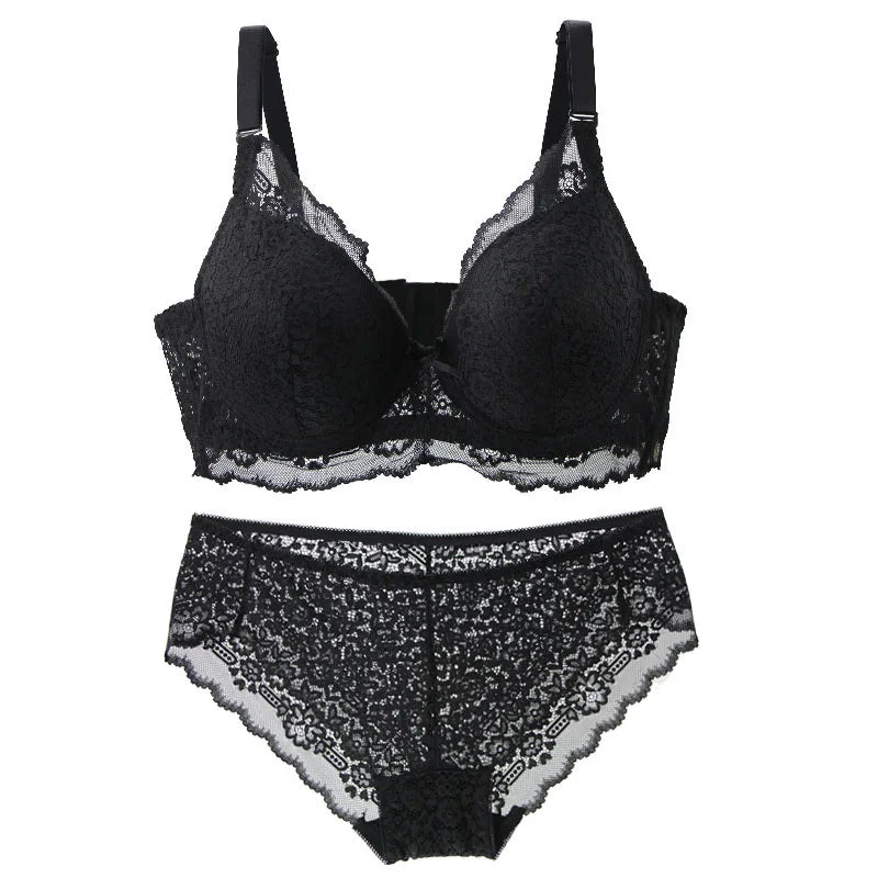 2027New Thin Mode Push Up Bra Sets 34/75 36/80 38/85 40/90 42/95 44/100 BCDE Underwear For Women Lingerie