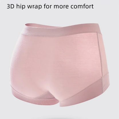 2pcs Women Cotton Panties High-Rise Plus Size M-4XL Female Underwear Boxers Shorts Comfort Underpants Sexy Intimates Lingerie