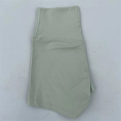 Solid Color Tight Soft Women Fitness Sport Short High Waist Yoga Short Legging Squatting Proof Comprehensive Training Athletic