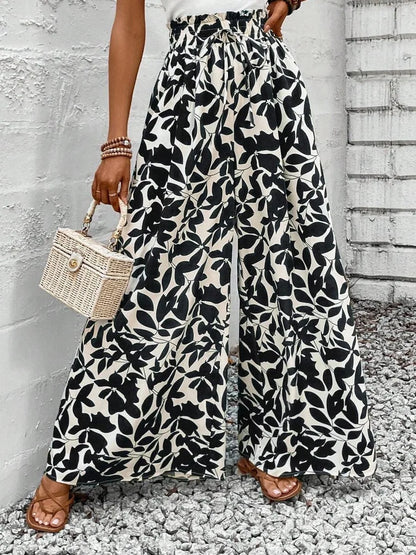 New Style Skirt Waist-length Culottes Women's Summer Long Draped with Large Hem Pants
