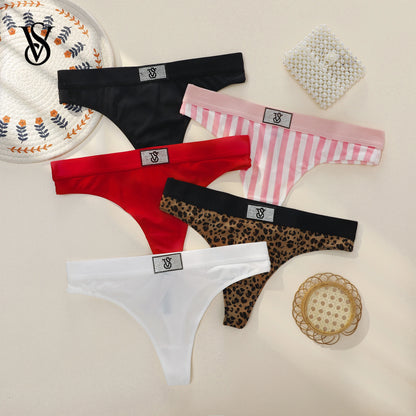 Victoria's Secret Comfortable Breathable Panty High Waist Underwear Sexy Lingerie Women Panties Seamless Lace Thongs